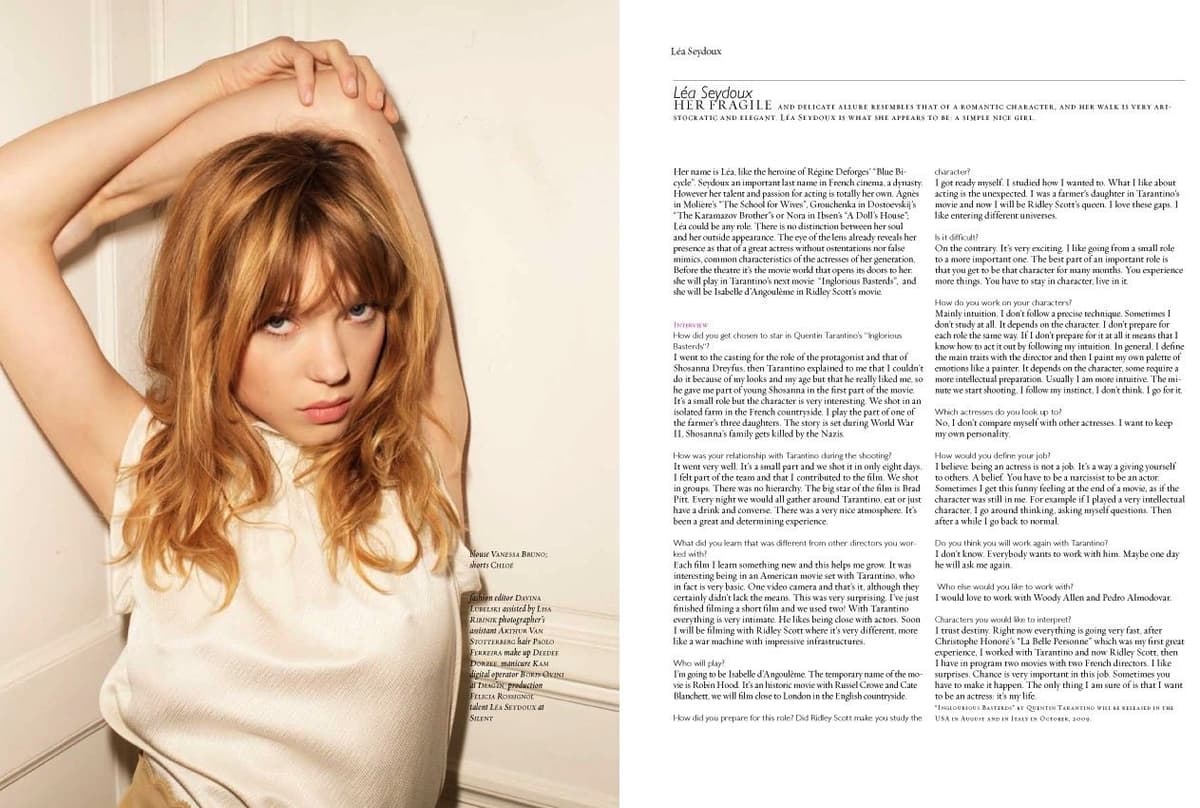 Lea Seydoux juin 2009